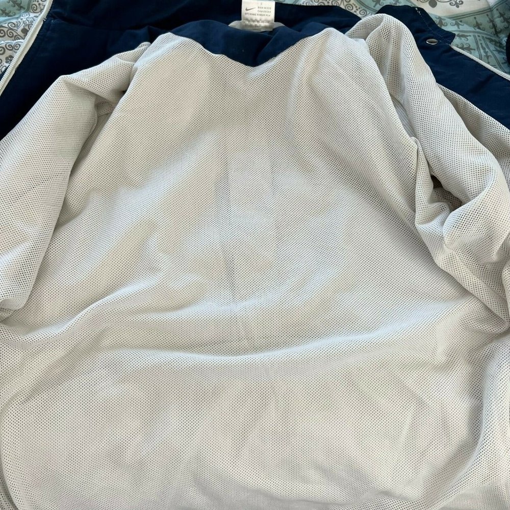 Nike Golf Womens Long Sleeves Full Zip Mock Neck Windbreaker Jacket Size S Cream - Picture 6 of 12